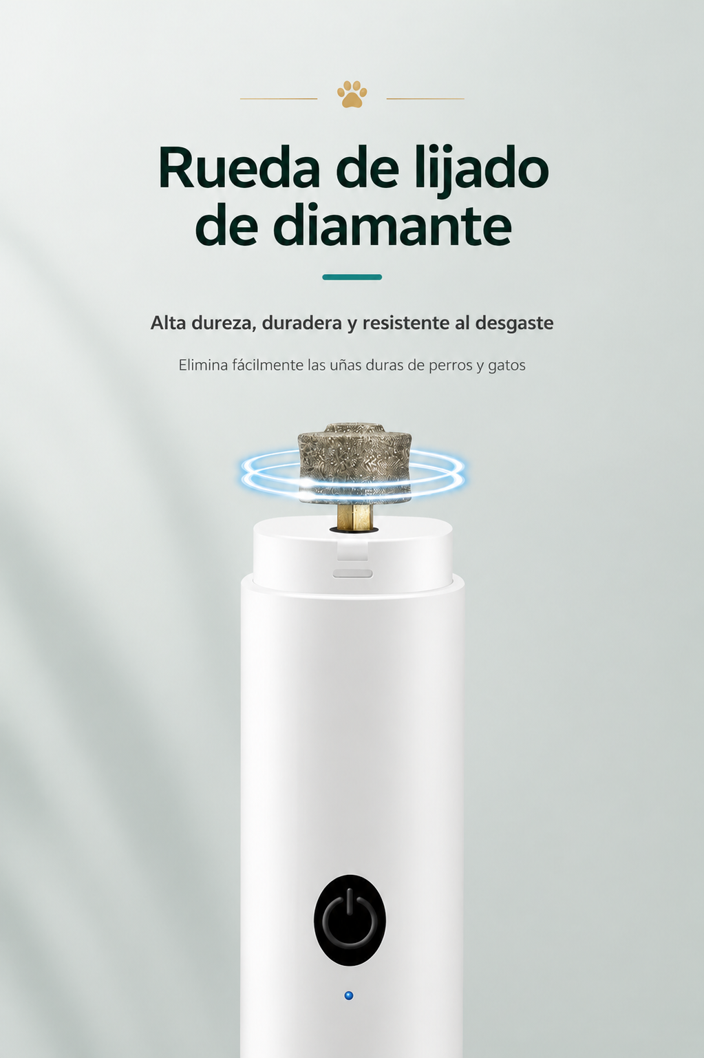 Lima de Uñas LED SilentPaw™  para perros y gatos